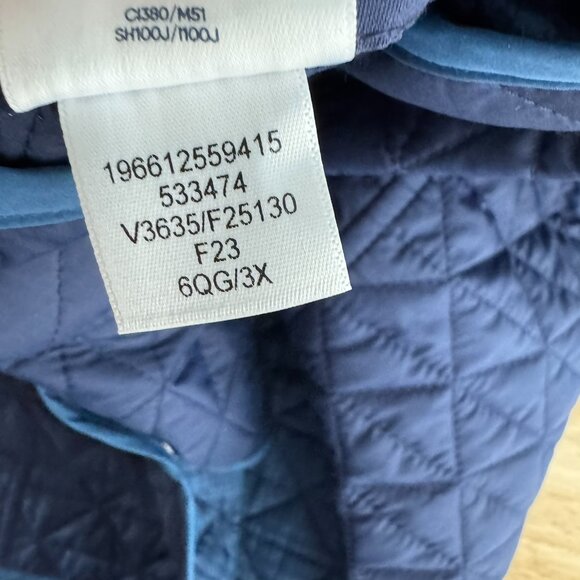 Lands' End Reversible Quilted Vest Womens 3X Blue Polyester Outdoor CJ-2175 - Picture 11 of 12